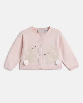 chicco Girls Embroidered Cardigan with Button Closure-picture-25