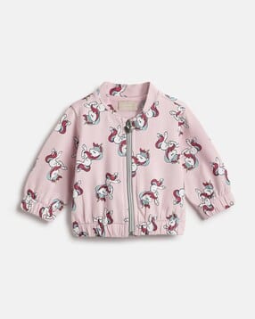 chicco Girls Graphic Cardigan with Zip-Closure-picture-9