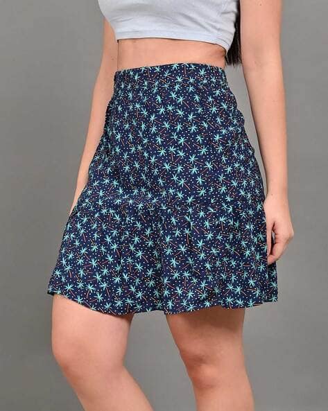 Nobarr Women Floral Print A-Line Skirt