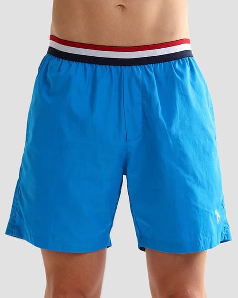 Men Regular Fit Boxers with Elasticated Waist
