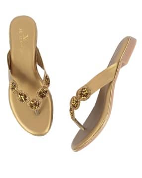 xe looks Women Embellished Slip-On Flat Sandals-picture-39