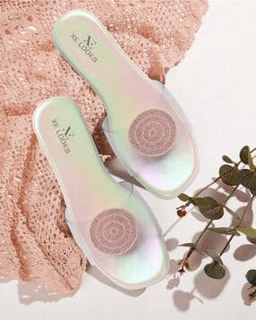 xe looks Women Embellished Slip-On Flat Sandals-picture-38