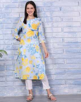 Women Floral Straight Kurta-picture-45