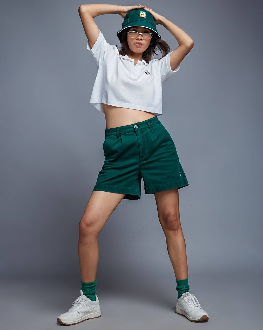 Buy Buda Jeans Co Women Regular Fit Denim Short Online | Ajio.com