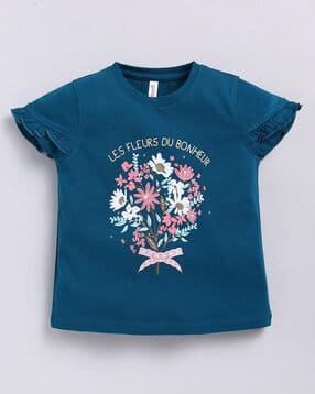 giniekids Girls Graphic Print Regular Fit Top-picture-31