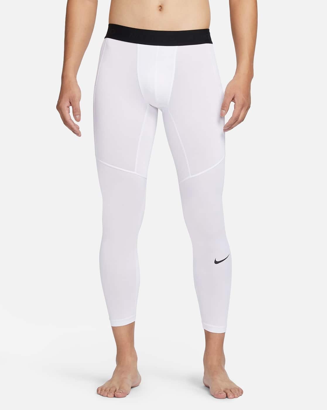 white nike yoga pants