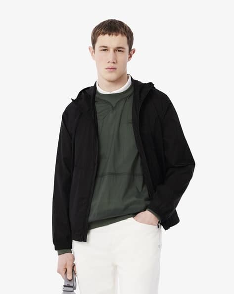 Men Reversible Zip-Front Hooded Jacket