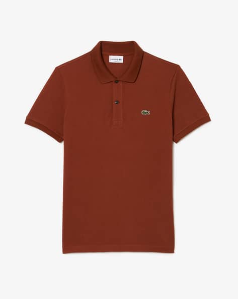 Lacoste Clothing Lacoste Maroon Polo Shirt Original Slim Fit Petit