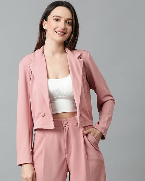 KOTTY Women Notched Lapel Blazer
