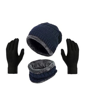 aadishwar creations Women Knitted Beanie with Gloves-picture-16