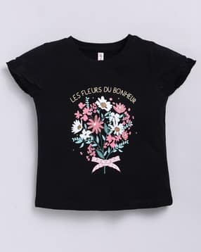 giniekids Girls Graphic Print Regular Fit Top-picture-21