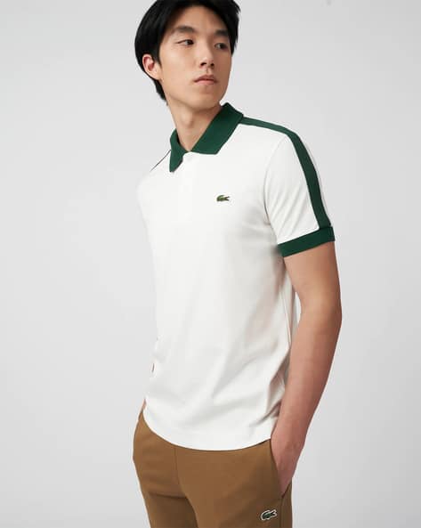 Mens Tshirt Lacoste Logo Contrast T Shirt Men's Lacoste SPORT Slim