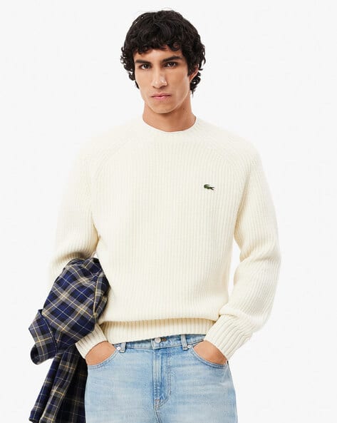 Buy Beige Sweaters Cardigans for Men by Lacoste Online