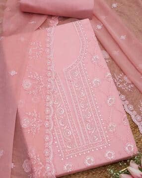 Women Embroidered Unstitched Dress Material