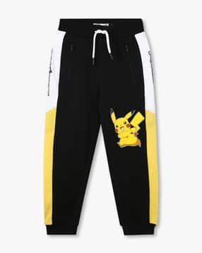 Boys Pokemon Print Joggers with Elasticated Drawstring Waist