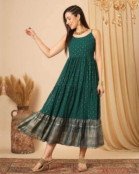 Buy Green Dresses & Gowns for Women by GLOBUS Online | Ajio.com