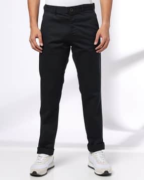 netplay Men Tapered Fit Flat-Front Chinos-picture-31