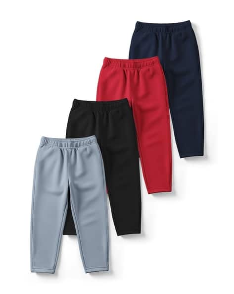 Hellcat Boys Pack of 4 Mid-Rise Straight Track Pants