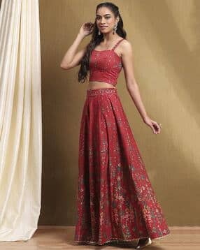 biba Floral Print Lehenga Choli Set-picture-16