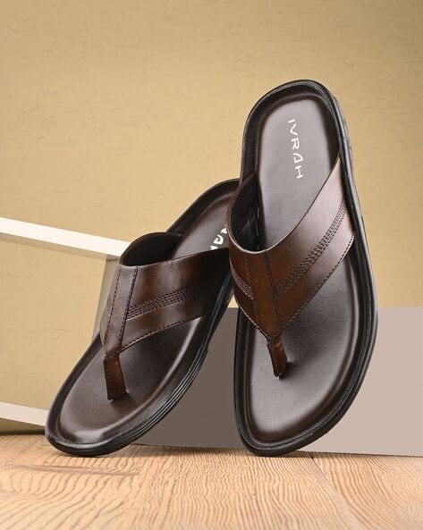 IVRAH Slip-on Thong-Strap Flip Flops