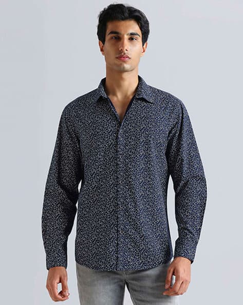 Pepe Jeans Men Printed Regular Fit Shirt