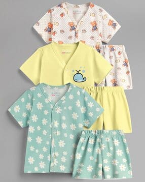 hellcat Pack of 3 Graphic Print Cotton Sets-picture-50