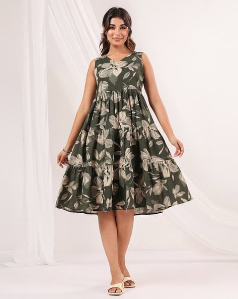 Buy Olive Dresses for Women by Janasya Online