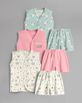 hellcat Pack of 3 Graphic Print Cotton Sets-picture-13