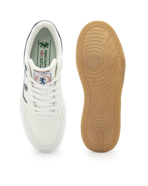 RED TAPE Colourblock Mid-Top Casual Shoes Red - Image 6
