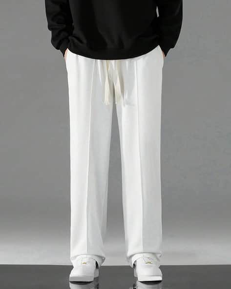 Buy Paralians Men Baggy Fit Pleated Trousers Online | Ajio.com