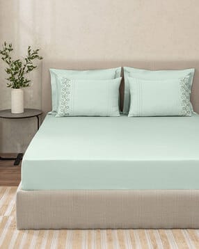 sansaar 200 TC Woven King Size Bedsheet Set-picture-29