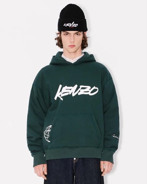 Kenzo Mens Kenzo Hoodie For Sale Men Futura Printed Padded