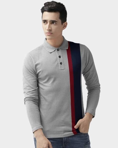 Hoodler Men Polo T-Shirt with Button Closure