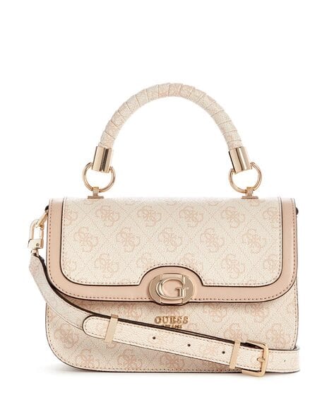 Logo Print Orlina Logo Top Handle Satchel Bag
