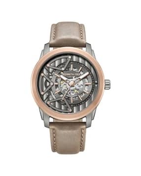 kenneth cole Analogue Watch with Leather Strap-KCWGX0064902MN-picture-12