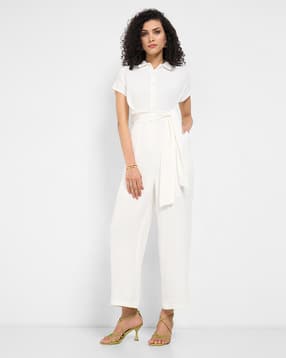 annabelle by pantaloons Women Jumpsuit with Waist Tie-picture-17