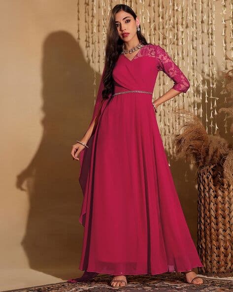 strapless open back dress Alita Baby Pink Off The Shoulder Long Sleeve Maxi Formal Dress