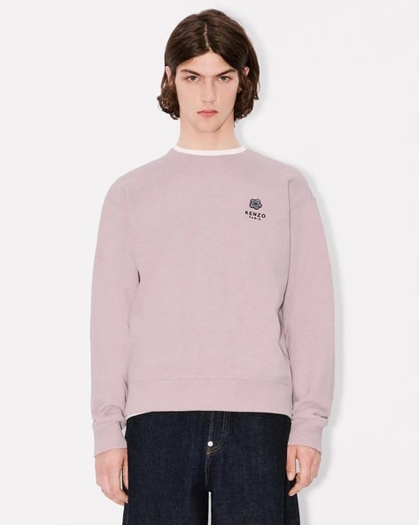 Buy KENZO Gots Boke Flower Embroidered Classic Sweatshirt | Rose