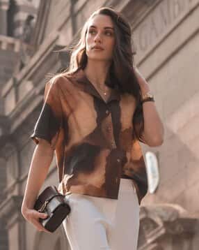 van heusen Women Printed Regular Fit Shirt-picture-40
