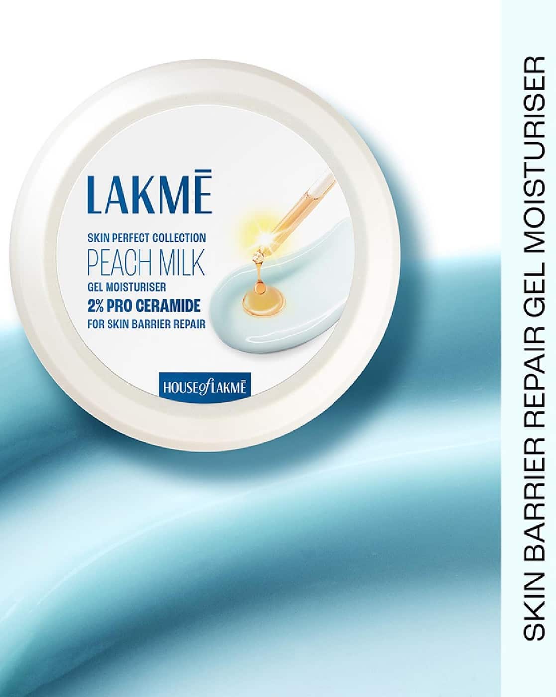 LAKME Peach Ceramide Moisturizer with Vitamin E for Dry Normal & Sensitive Skin 
