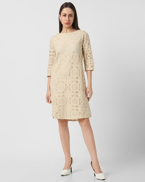 Buy Beige Dresses for Women by Van Heusen Online