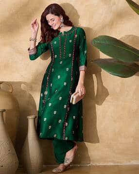 kvs fab Floral Straight Kurta Set-picture-45