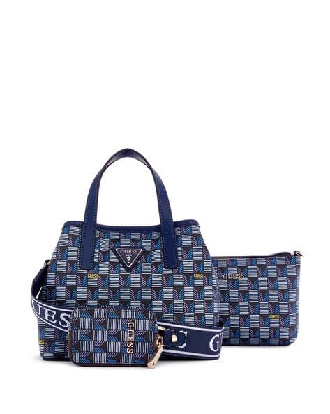 GUESS Logo Print Wave Mini Crossbody Bag With Pouch