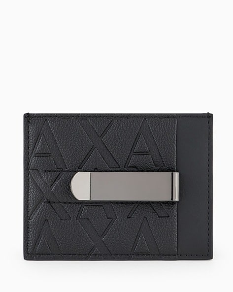 ARMANI EXCHANGE Men Liam Logo Embossed Card Holder