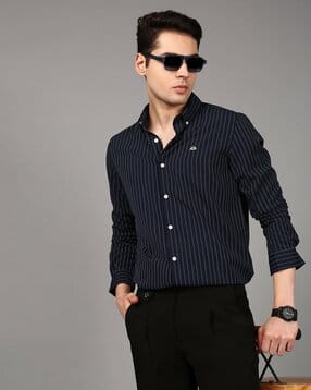 british club Men Striped Slim Fit Shirt-picture-45