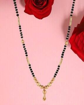 brado jewellery Women Gold-Plated Beaded Mangalsutra-picture-20