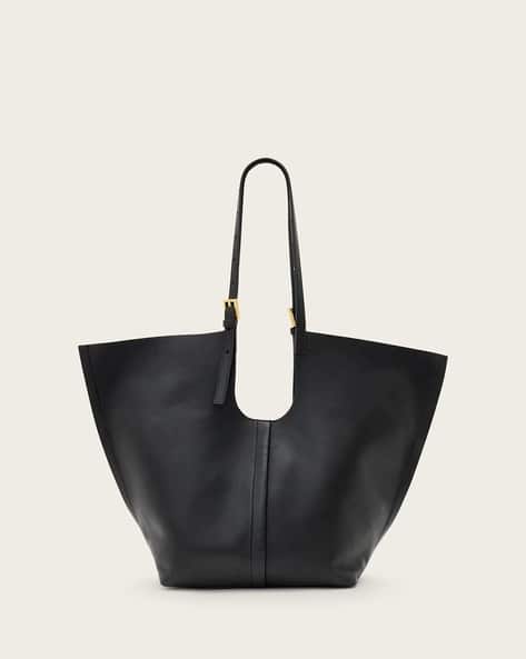 Buy ALL SAINTS Ara Leather Tote Bag black Color Women AJIO LUXE