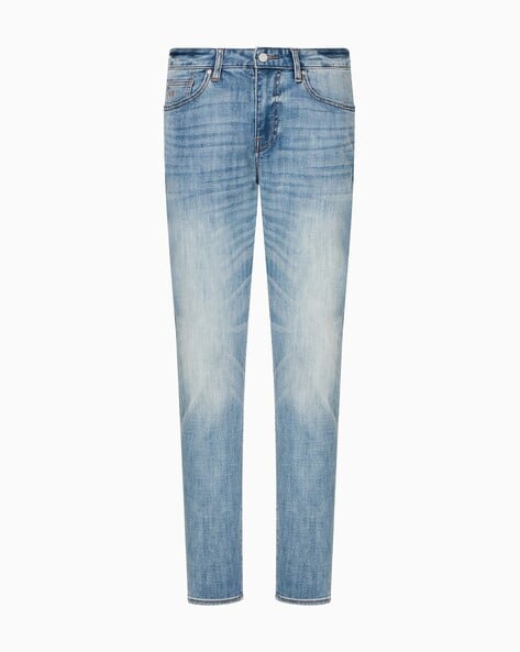 Men Mid-Wash Skinny Fit Jeans