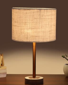 Table Lamp with Wooden Base for Home Decor    -image-39
