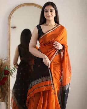 Banarasi Artsilk Traditional Half-and-Half Saree